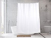 BadeStern Duschvorhang weiß, 180 x 200 cm, mit 12 Befestigungsringen, waschbar; WC-Garnituren zur Wandmontage WC-Garnituren zur Wandmontage WC-Garnituren zur Wandmontage WC-Garnituren zur Wandmontage