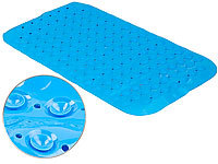 BadeStern Rutschfeste Badewannen-Matte mit Abflusslöchern, 72 x 38 cm, blau; Duschkörbe Duschkörbe Duschkörbe Duschkörbe 