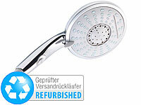 BadeStern XL-Duschkopf mit Wasserstopp-Taste & 5 Strahlarten, Versandrückläufer